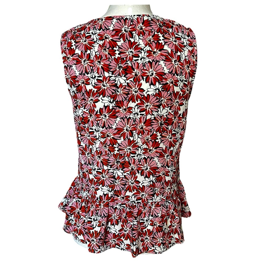 CABI Seraphina Top sz S Chiffon Faux Wrap Floral Cottagecore Bohemian NWOT - Picture 3 of 8